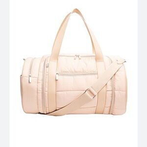 BEIS Beige Mini Duffle Travel Bag